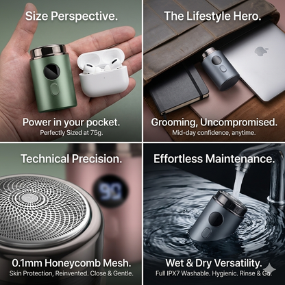 Minimalist Portable Travel Shaver