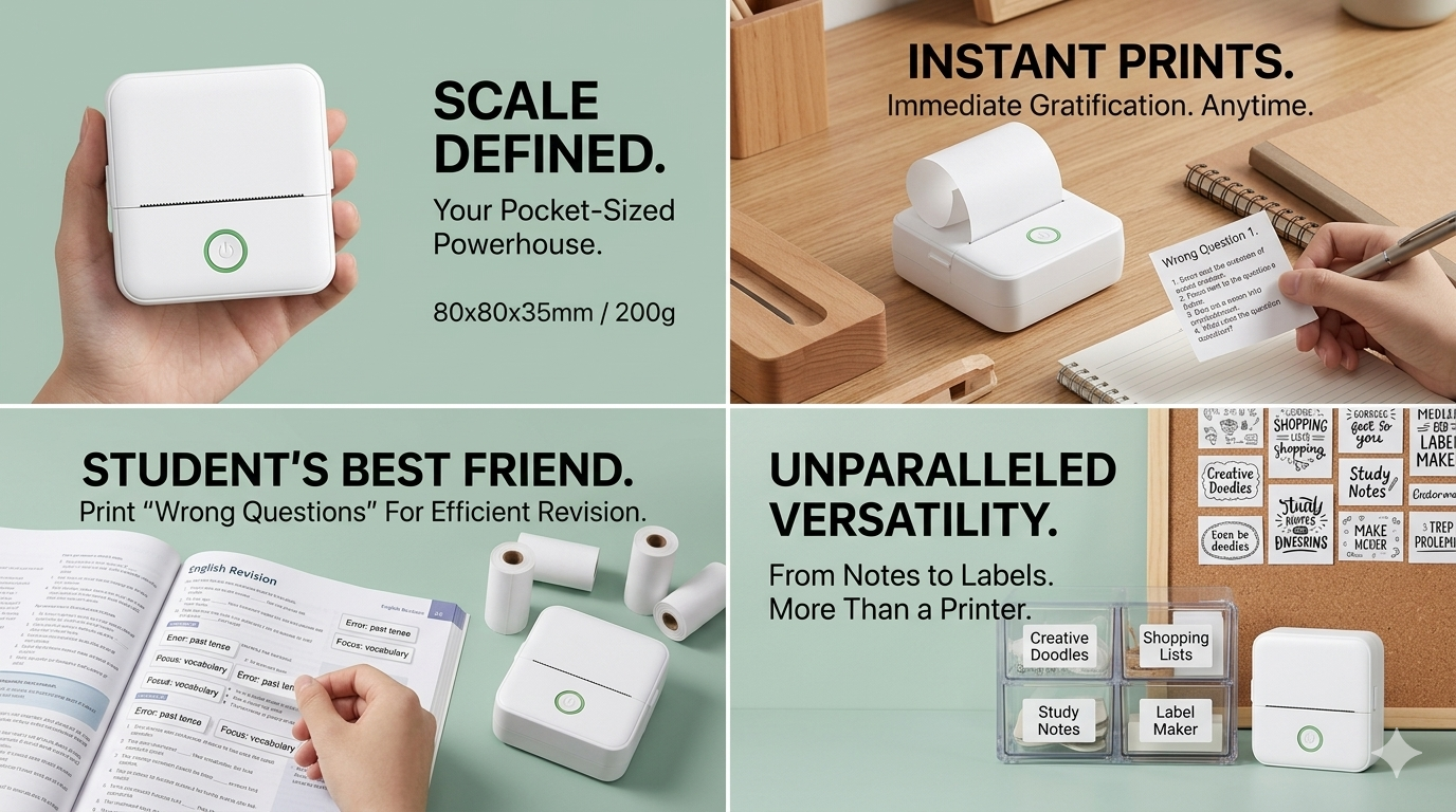 Portable Mini Thermal Printer