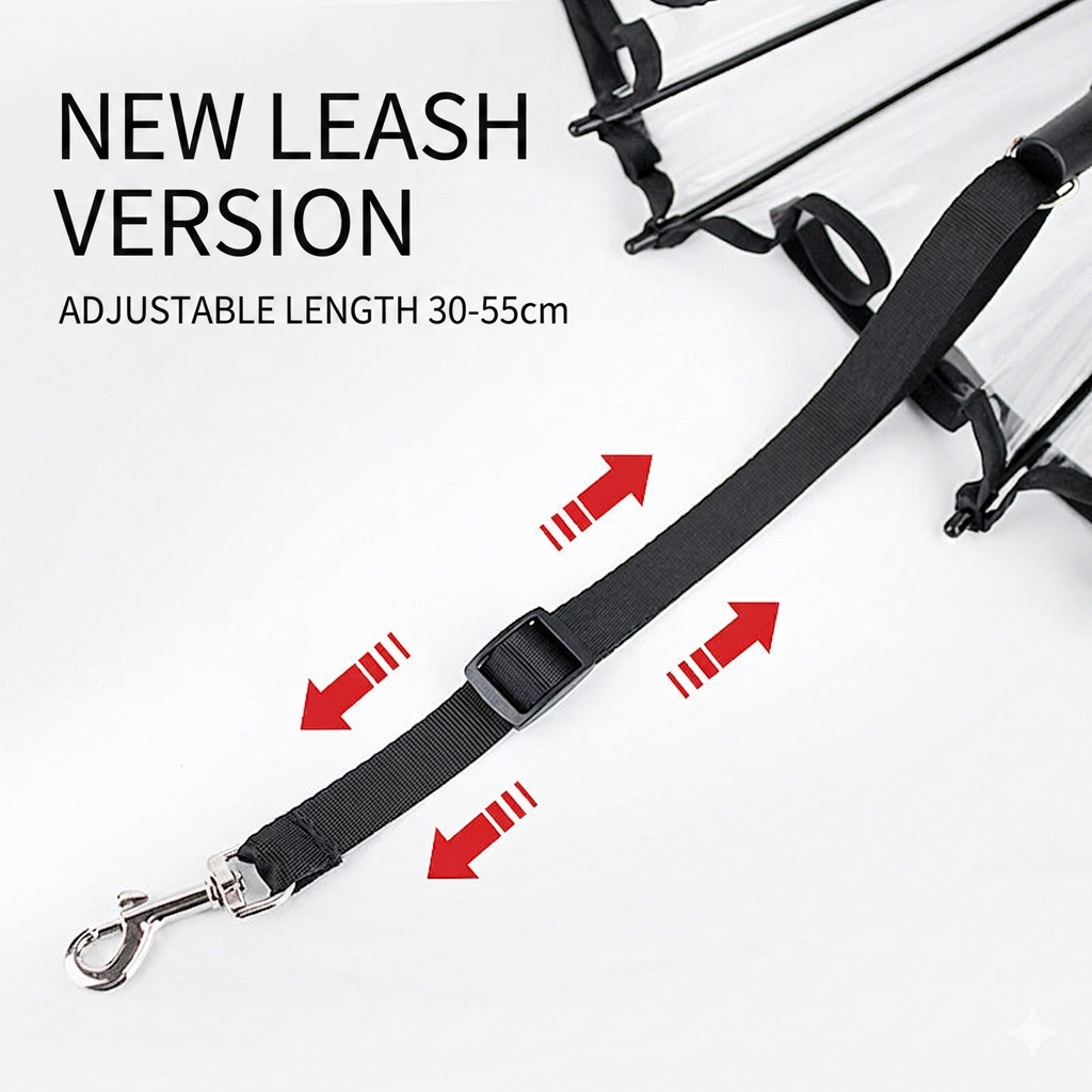 🌧️🌧️Adjustable dog walking leash for rainy day🦮