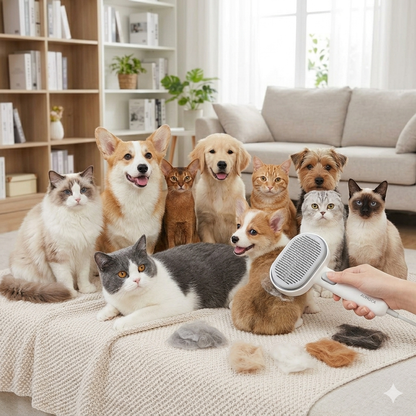 Pet hair comb