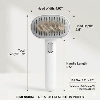 Pet hair comb