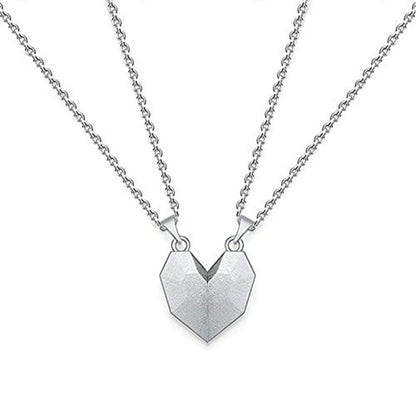 Couple Magnetic Heart Necklace