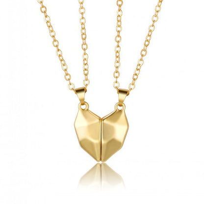 Couple Magnetic Heart Necklace