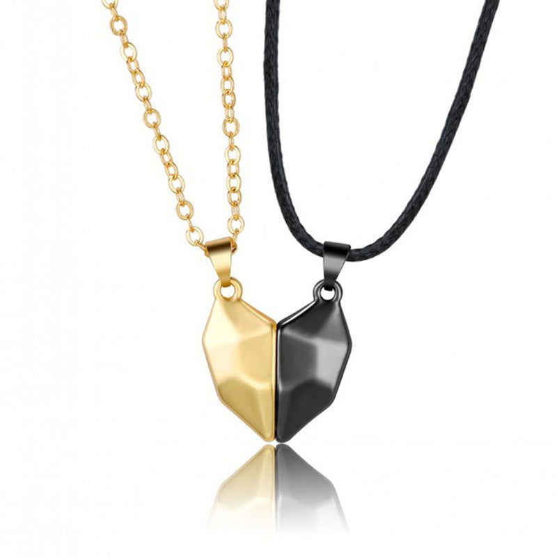 Couple Magnetic Heart Necklace